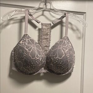 Victoria's Secret Mauve Floral Lace Racerback Bra